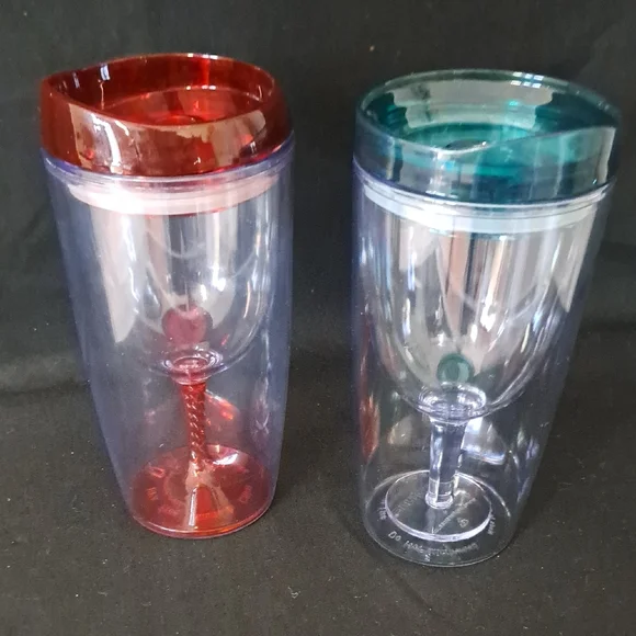 Set of Two Insulated Wine Tumblers - Picture 1 of 4